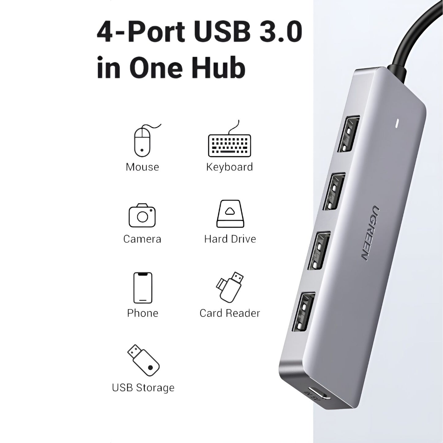UGREEN 4-in-1 Type-C Hub | USB 3.0 | Type-C-2