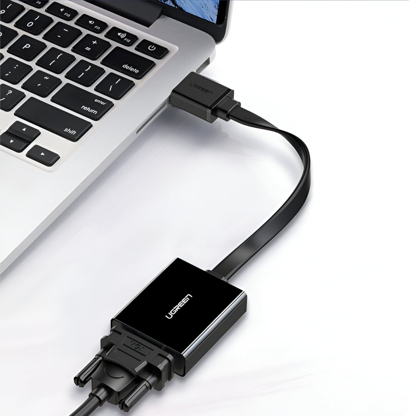 UGREEN HDMI to VGA Adapter, with 3.5mm Audio and Power Port - Black-2