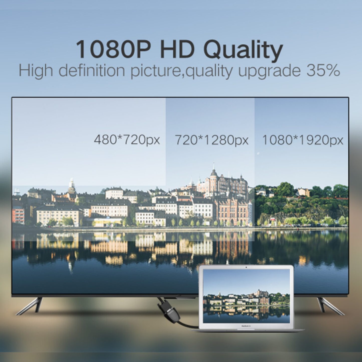 UGREEN HDMI to VGA Converter, 1080p Video Adapter - Black-3