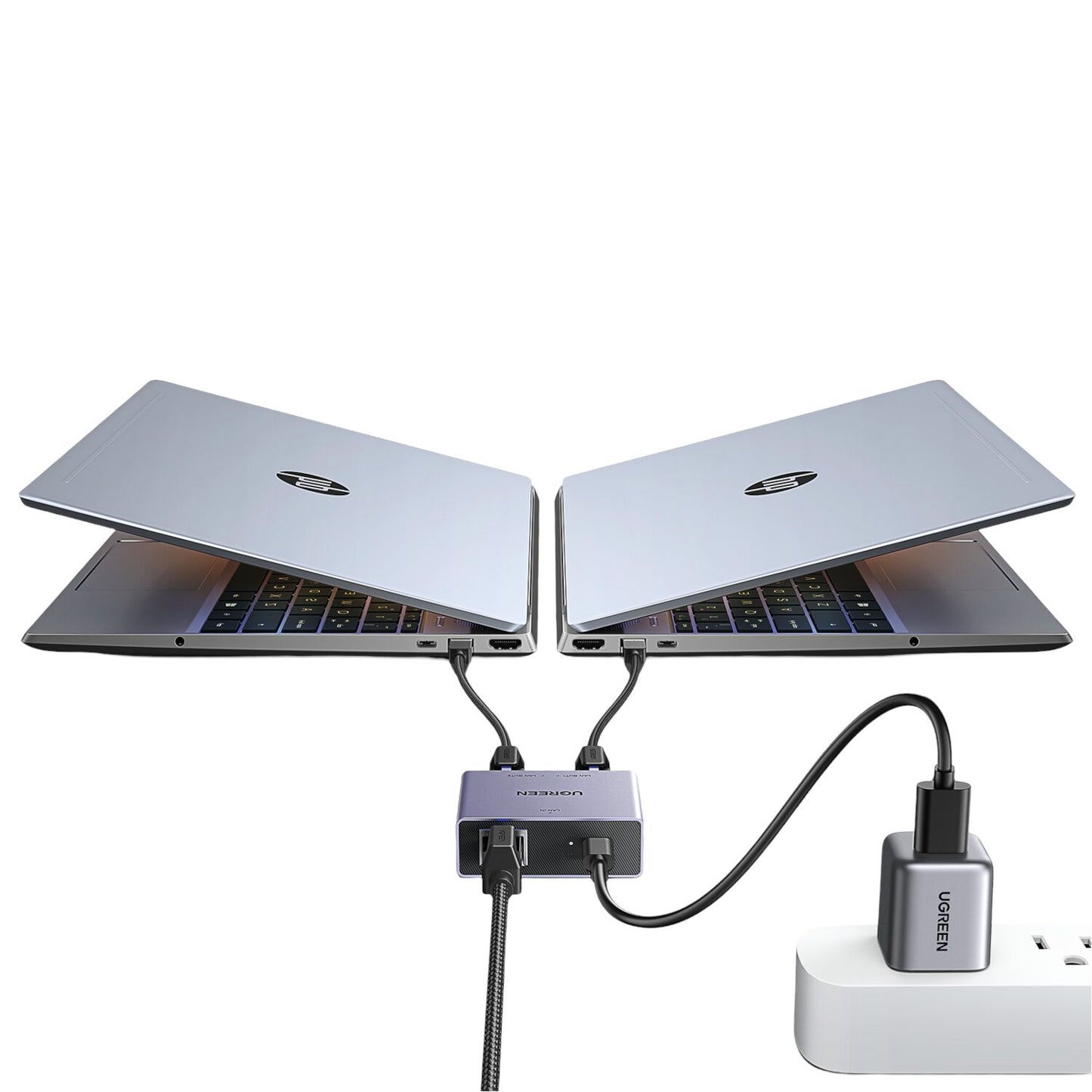 UGREEN 1-to-2 Gigabit Ethernet Splitter, 1000Mbps LAN Network Adapter-3