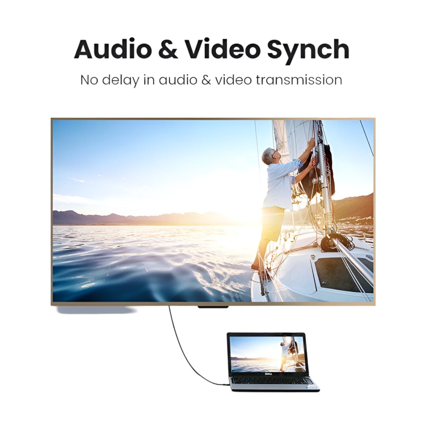 UGREEN HD101-10170 HDMI 4K Ferrite Core Cable Male to Male 10m - Black-4