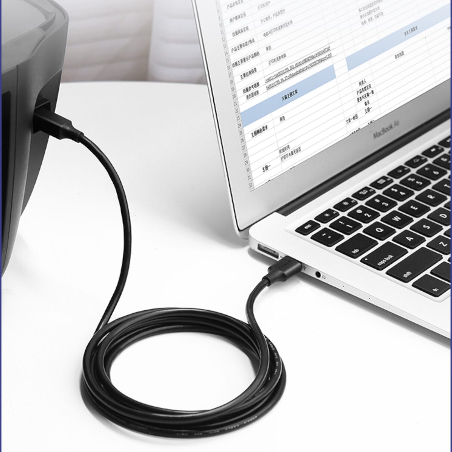 UGREEN US135 USB 2.0 to USB-B Printer Cable, 480Mbps - 3m-4